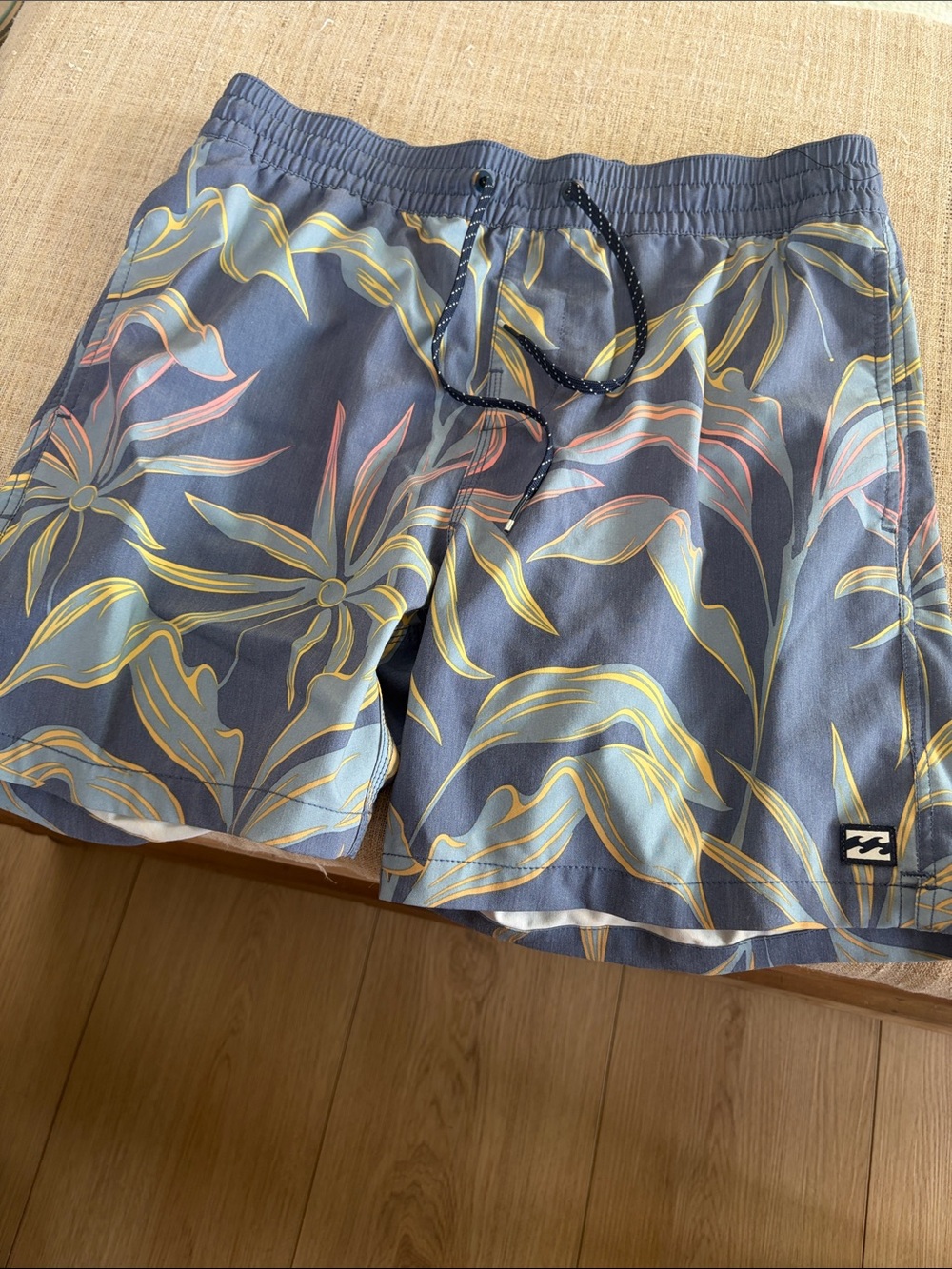 Billabong Blue Floral-Print Men's Board Shorts